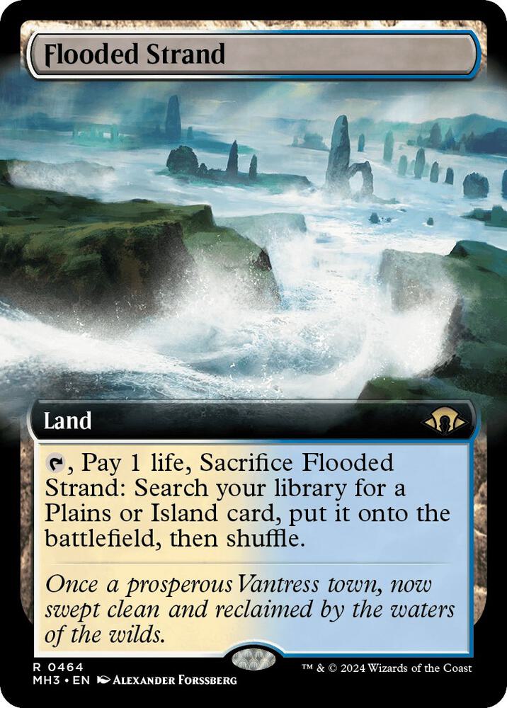 Flooded Strand (Extended Art) (464) (MH3)