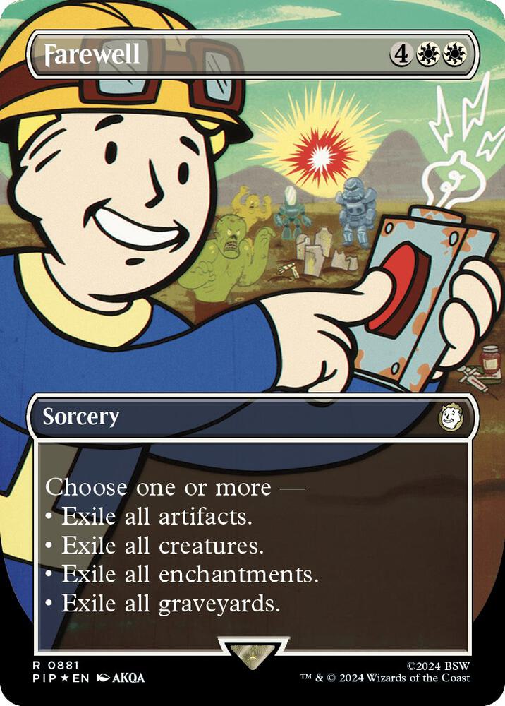 Farewell (Borderless) (Surge Foil) (881) (PIP)