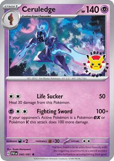 Ceruledge - 040/091 (Pokemon Day 2024) (Cosmos Holo) (040/091) (MCAP)