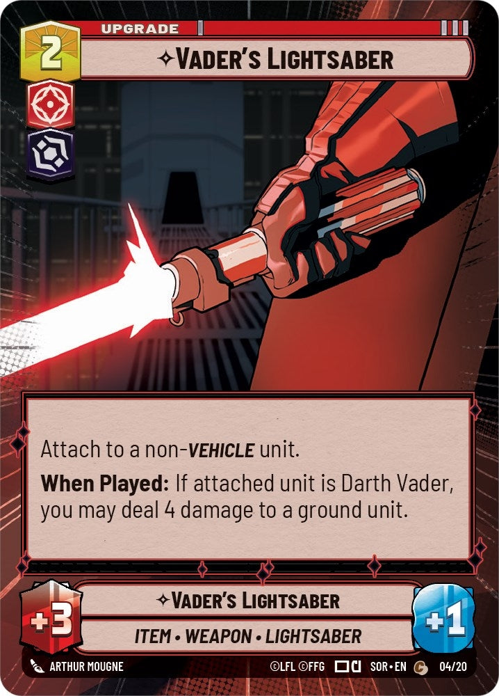 Vader's Lightsaber (Hyperspace) (04/20) (SOR-WPP)