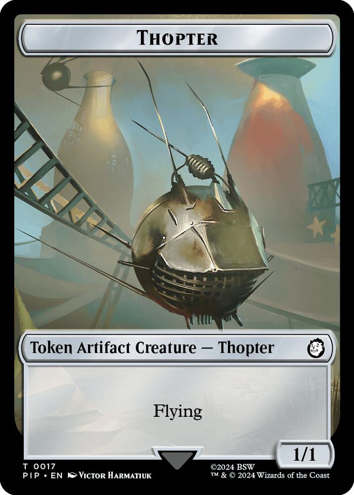 Thopter // Treasure (0018) Double-Sided Token (17 // 18) (PIP)