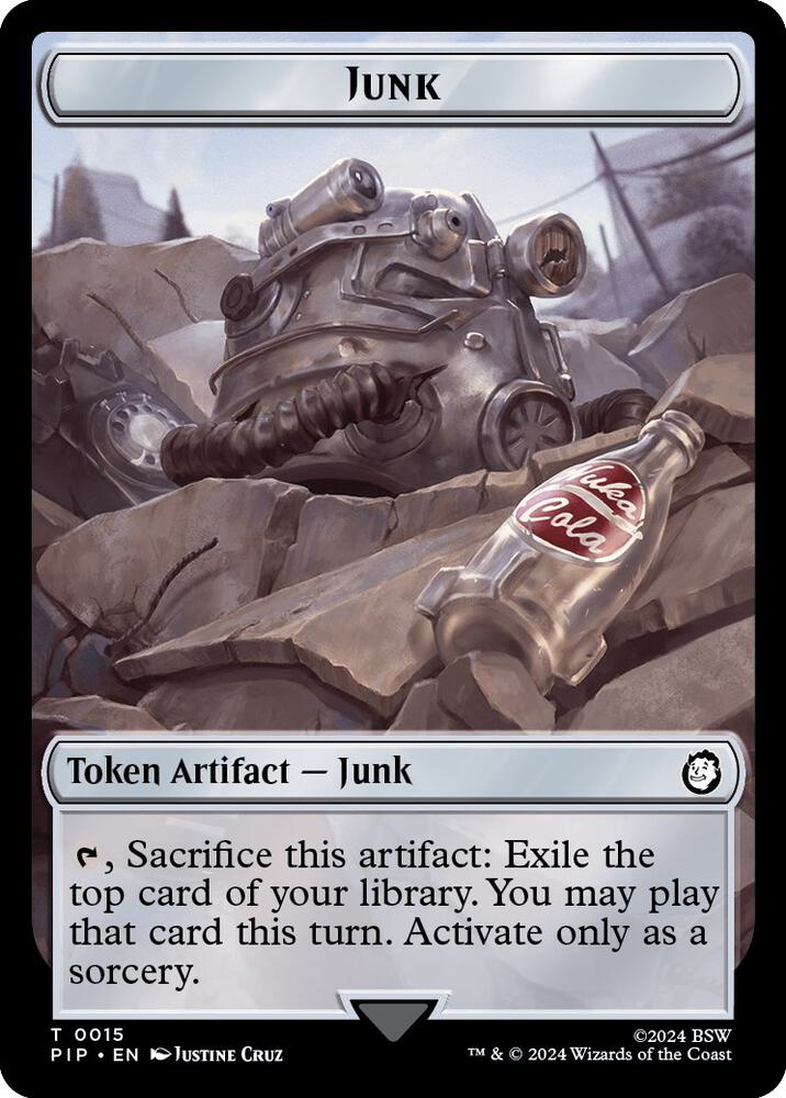 Junk // Soldier (0010) Double-Sided Token (15 // 10) (PIP)