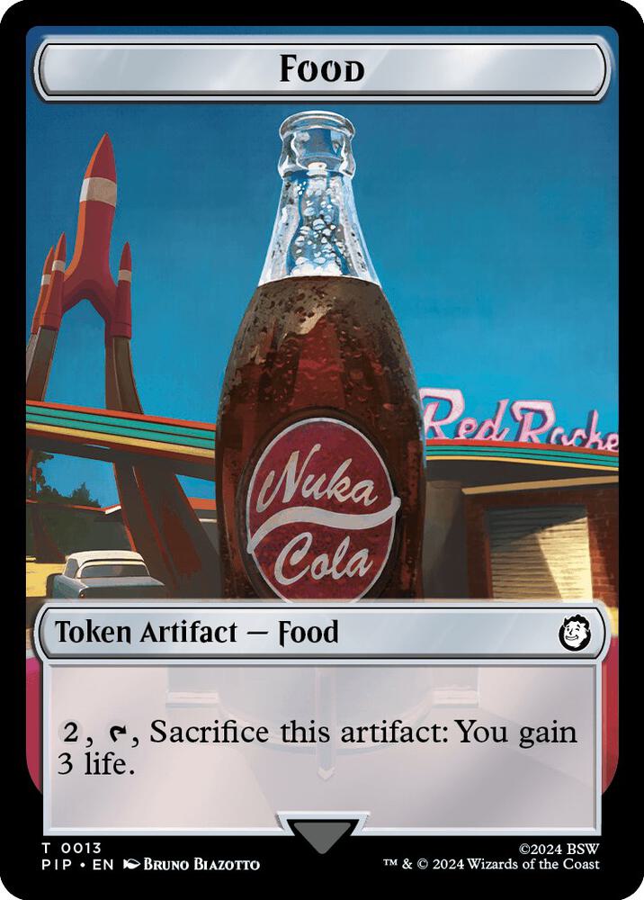 Food (0013) // Soldier (0004) Double-Sided Token (13 // 4) (PIP)