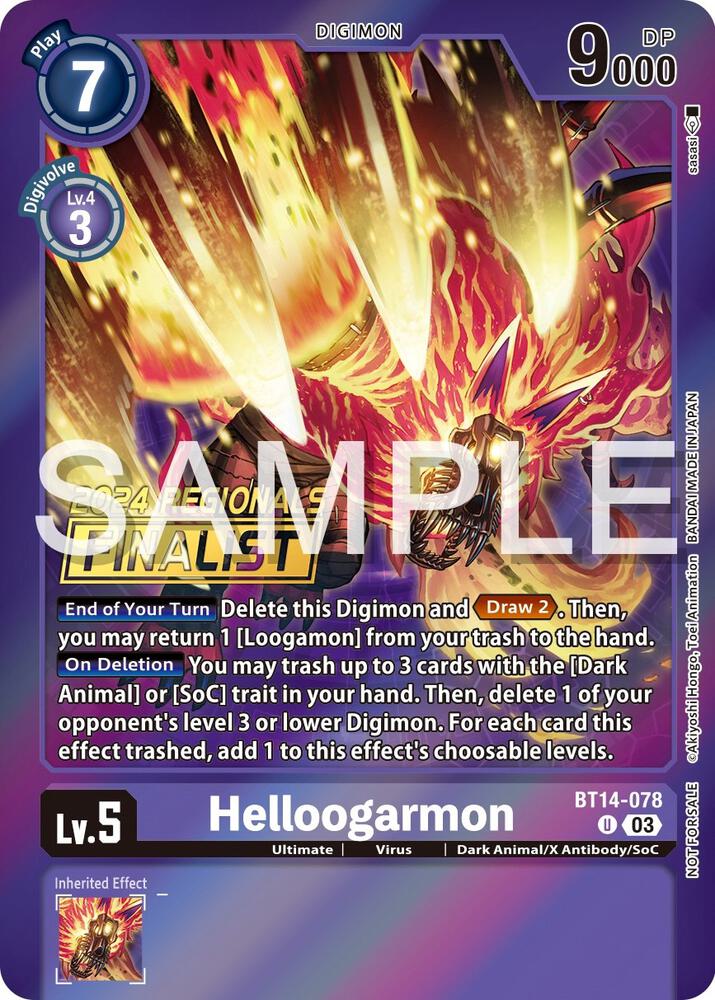 Helloogarmon (2024 Regionals Finalist) (BT14-078 U) (BT-14)
