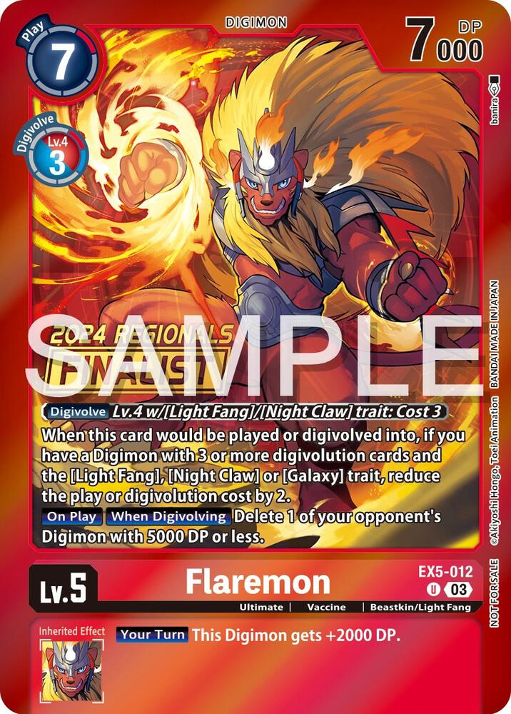 Flaremon (2024 Regionals Finalist) (EX5-012 U) (EX-05)