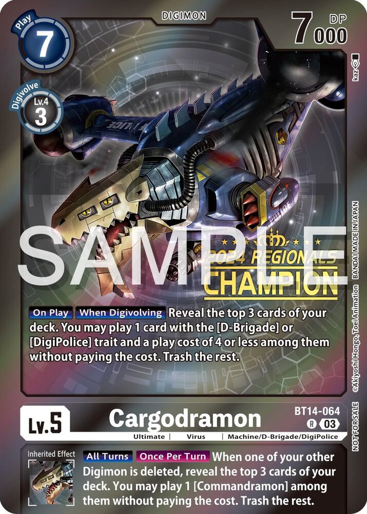 Cargodramon (2024 Regionals Champion) (BT14-064 R) (BT-14)