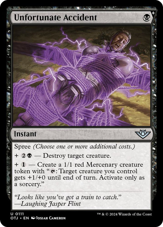 Image for Unfortunate Accident (111) (OTJ) - Magic: The Gathering