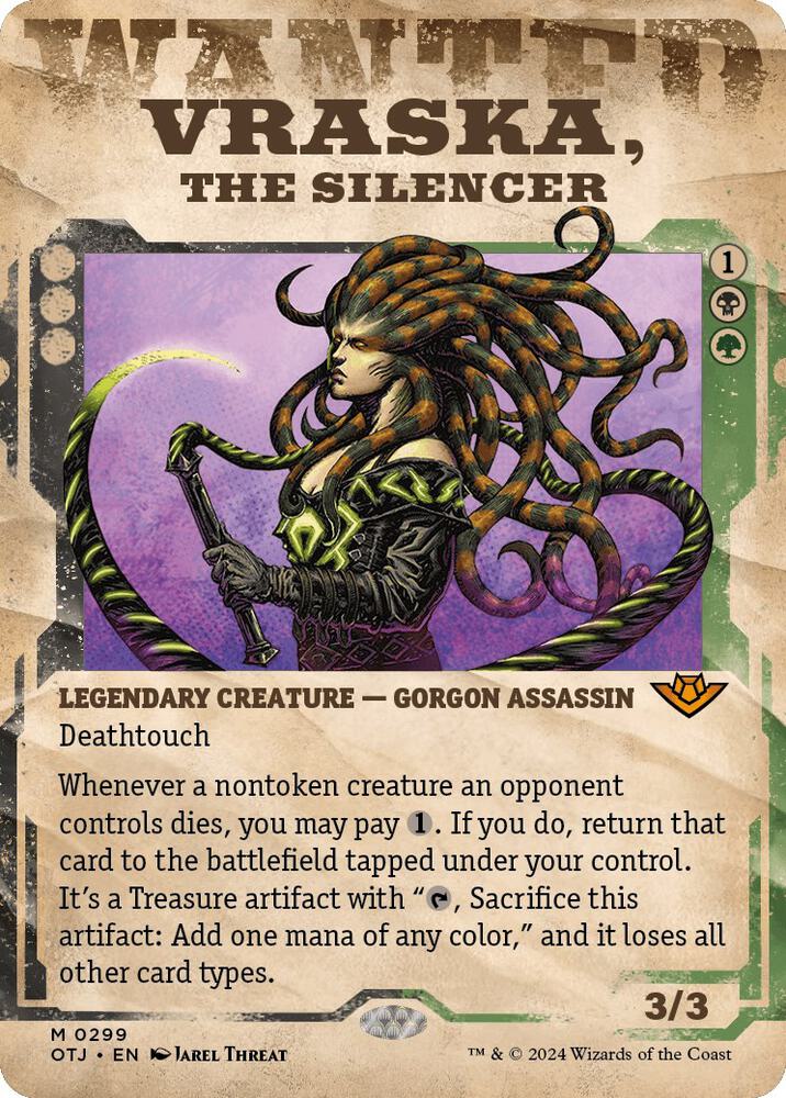 Vraska, the Silencer (Showcase) (299) (OTJ)