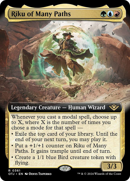 Image for Riku of Many Paths (Extended Art) (361) (OTJ) - Magic: The Gathering