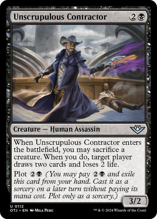 Image for Unscrupulous Contractor (112) (OTJ) - Magic: The Gathering