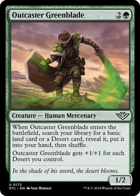 Image for Outcaster Greenblade (172) (OTJ) - Magic: The Gathering