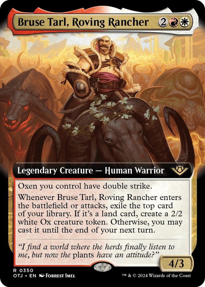 Bruse Tarl, Roving Rancher (Extended Art) (350) (OTJ)