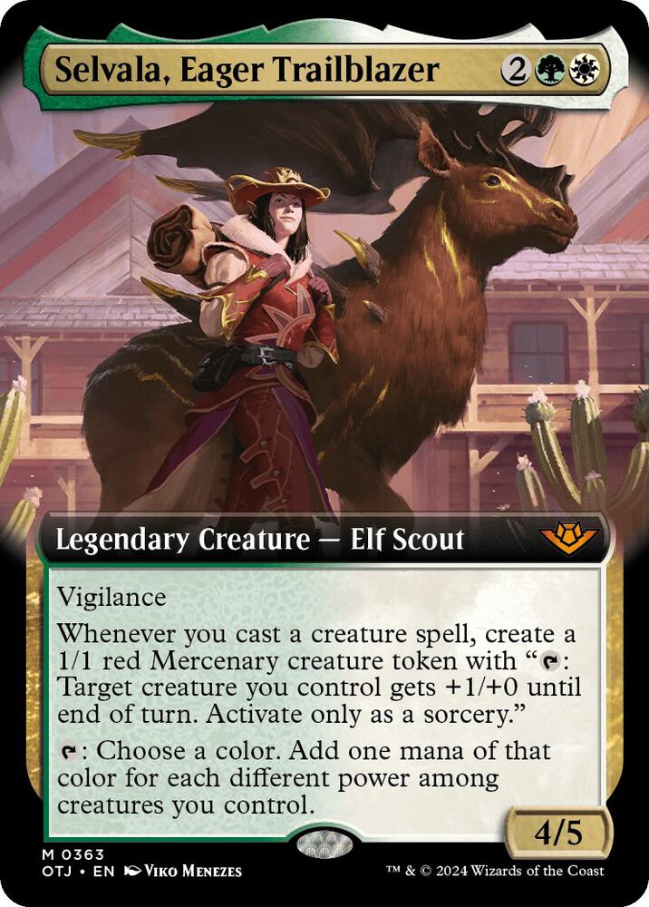 Selvala, Eager Trailblazer (Extended Art) (363) (OTJ)