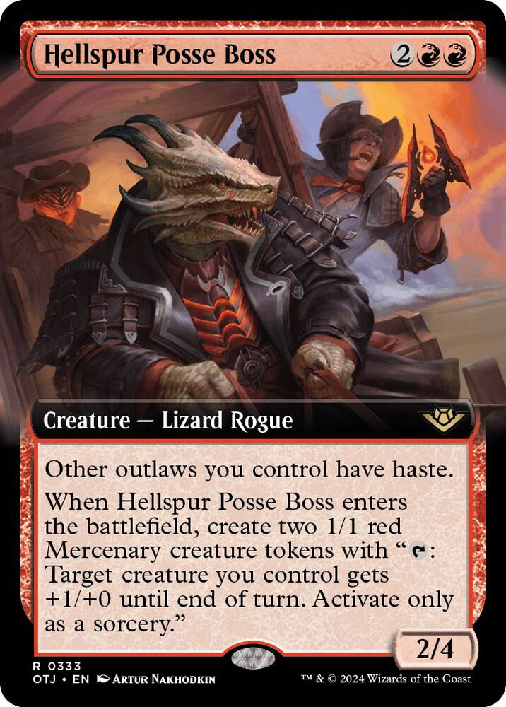 Hellspur Posse Boss (Extended Art) (333) (OTJ)