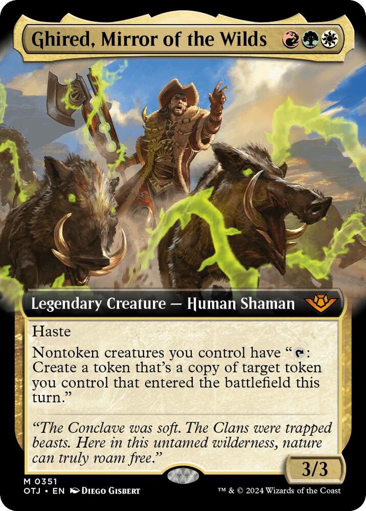 Ghired, Mirror of the Wilds (Extended Art) (351) (OTJ)