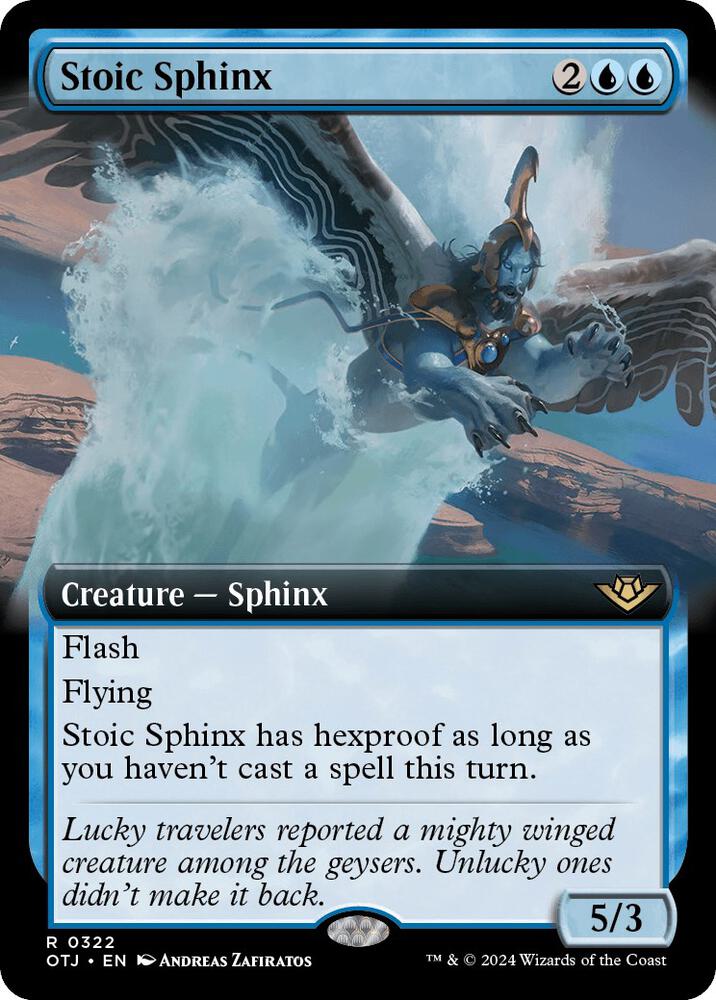 Stoic Sphinx (Extended Art) (322) (OTJ)