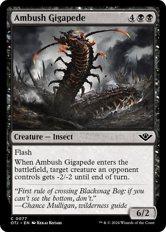 Image for Ambush Gigapede (77) (OTJ) - Magic: The Gathering