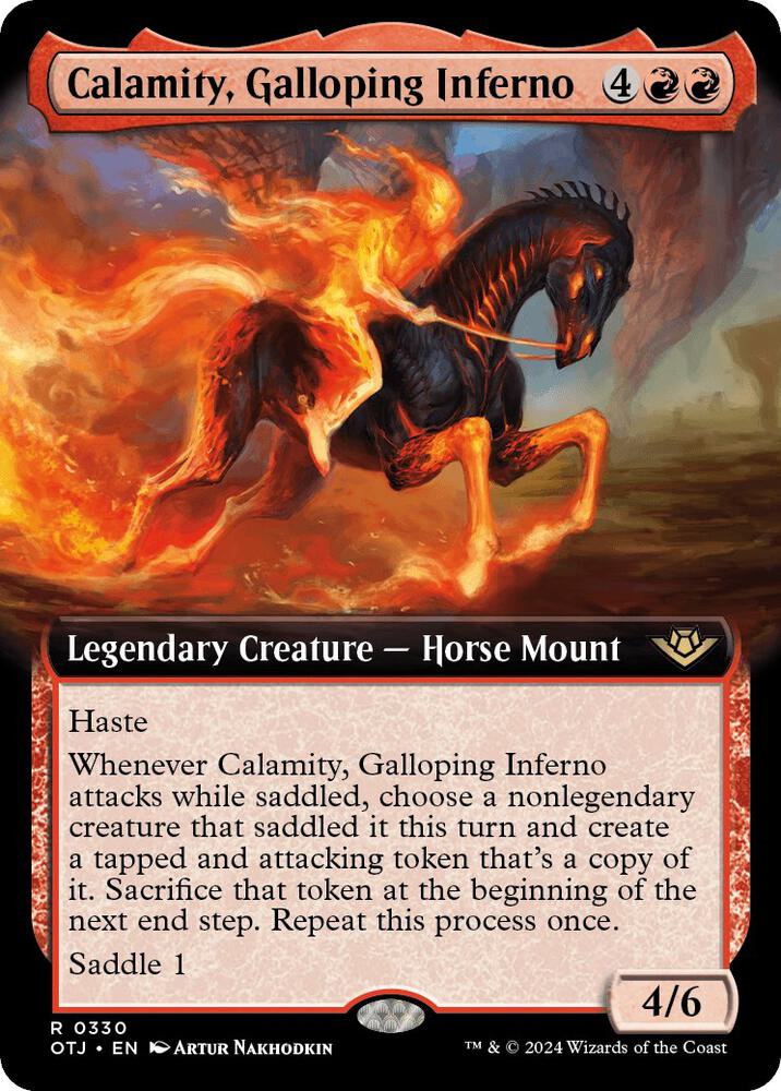 Calamity, Galloping Inferno (Extended Art) (330) (OTJ)