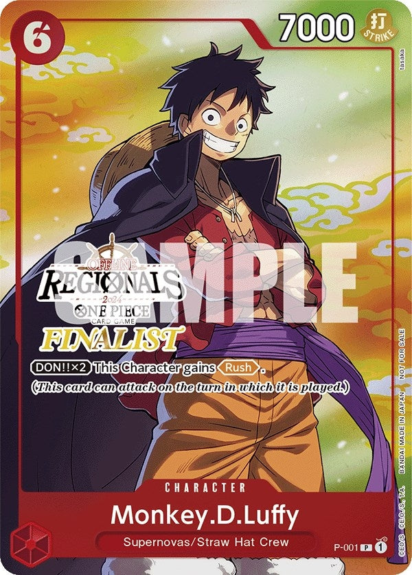 Monkey.D.Luffy (001) (Online Regional 2024 Vol. 2) [Finalist] (P-001) (OP-PR)