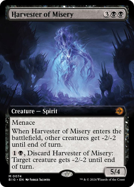 Image for Harvester of Misery (Extended Art) (74) (BIG) - Magic: The Gathering