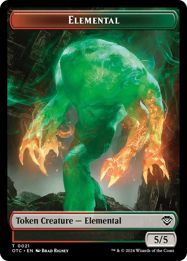 Elemental (0021) // Angel Double-Sided Token (21 // 3) (OTC)