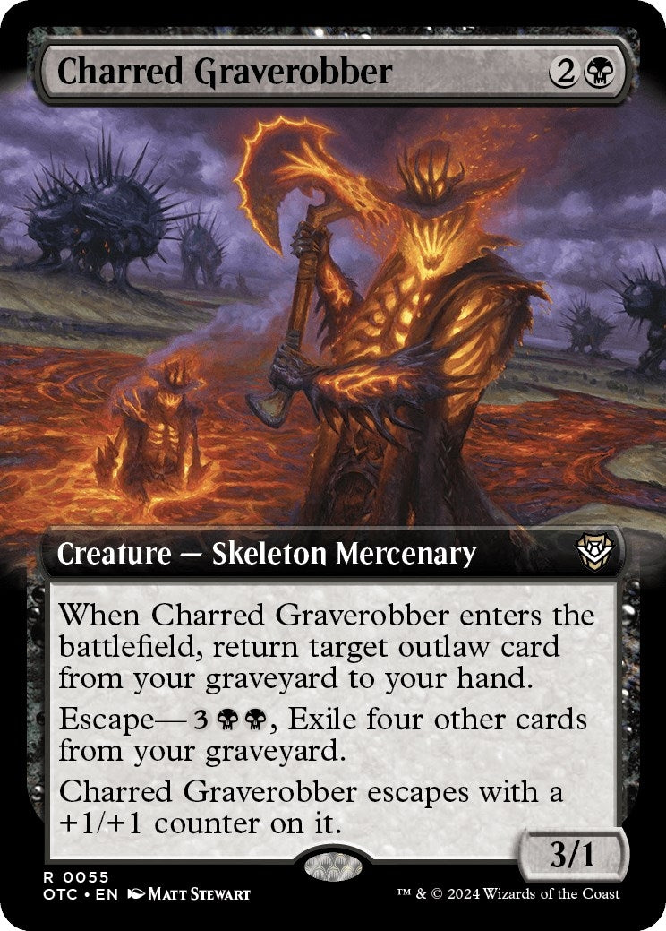 Charred Graverobber (Extended Art) (55) (OTC)