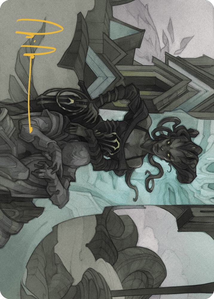 Vraska Joins Up Art Card (Gold-Stamped Signature) (34) (ASOTJ)