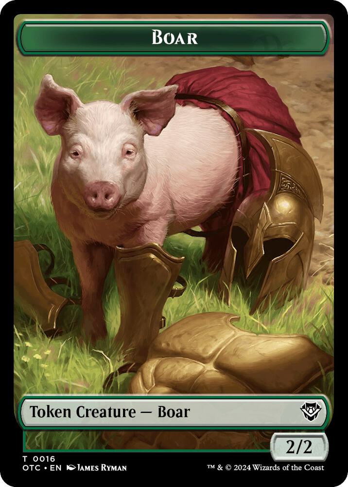 Boar // Drake Double-Sided Token (16 // 5) (OTC)