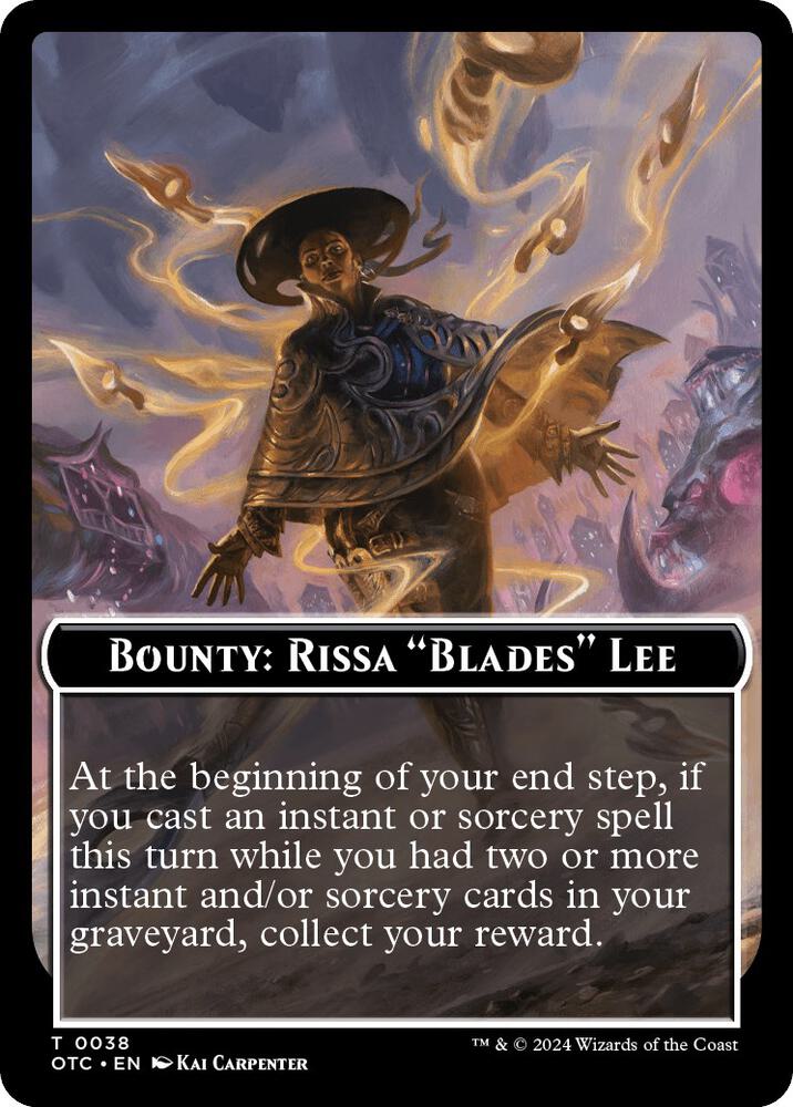 Bounty: Rissa "Blades" Lee // Bounty Rules Double-Sided Token (38) (OTC)