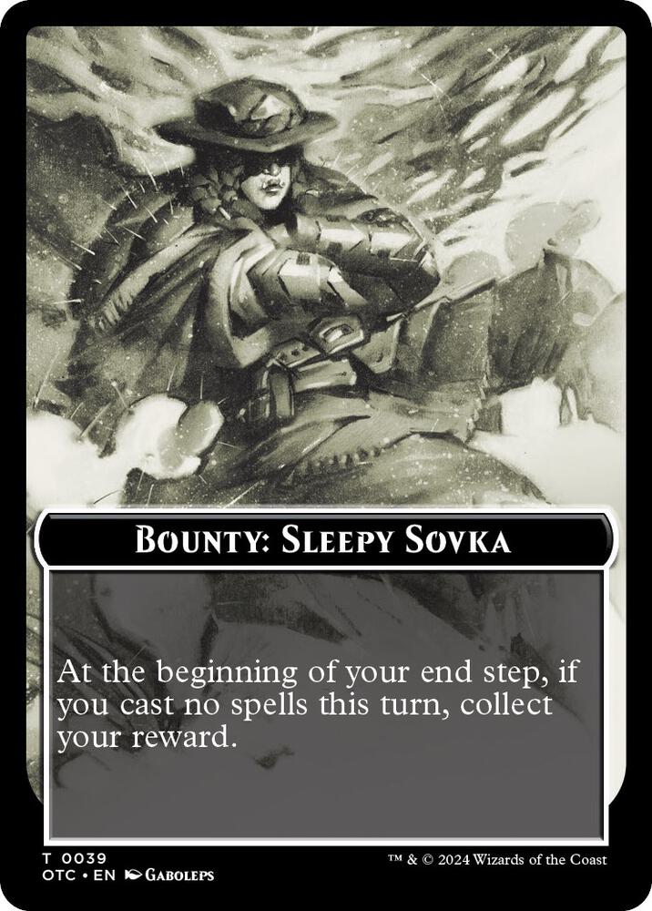 Bounty: Sleepy Sovka // Bounty Rules Double-Sided Token (39) (OTC)