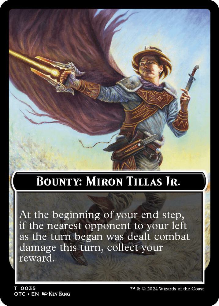 Bounty: Miron Tillas Jr. // Bounty Rules Double-Sided Token (35) (OTC)