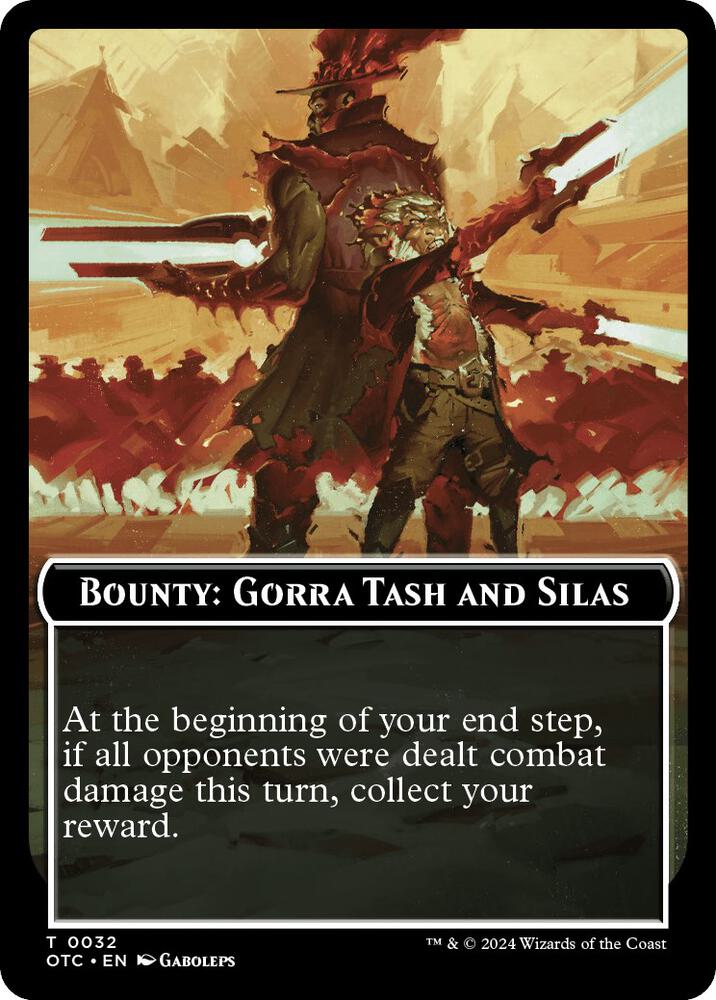 Bounty: Gorra Tash and Silas // Bounty Rules Double-Sided Token (32) (OTC)