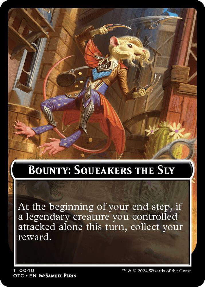 Bounty: Squeakers the Sly // Bounty Rules Double-Sided Token (40) (OTC)