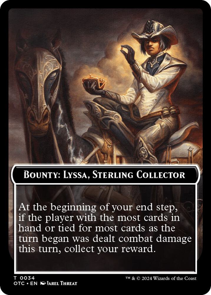Bounty: Lyssa, Sterling Collector // Bounty Rules Double-Sided Token (34) (OTC)