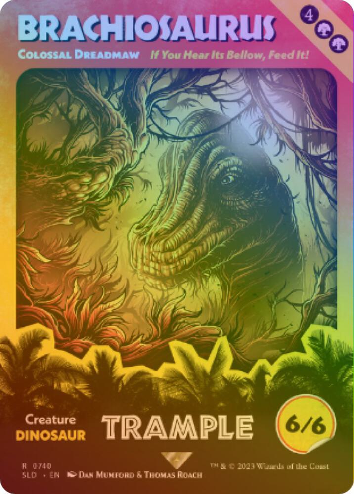 Brachiosaurus - Colossal Dreadmaw (Rainbow Foil) (740) (SLD)
