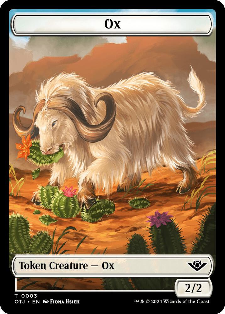 Ox // Plot Double-Sided Token (3 // 20) (OTJ)