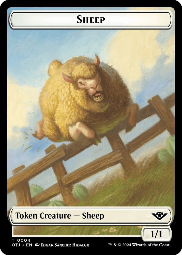 Sheep Token (4) (OTJ)