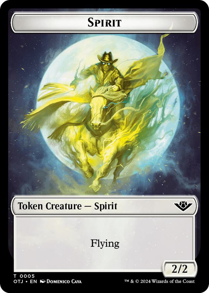 Spirit // Plot Double-Sided Token (5 // 20) (OTJ)