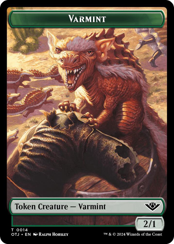 Varmint // Plot Double-Sided Token (14 // 20) (OTJ)