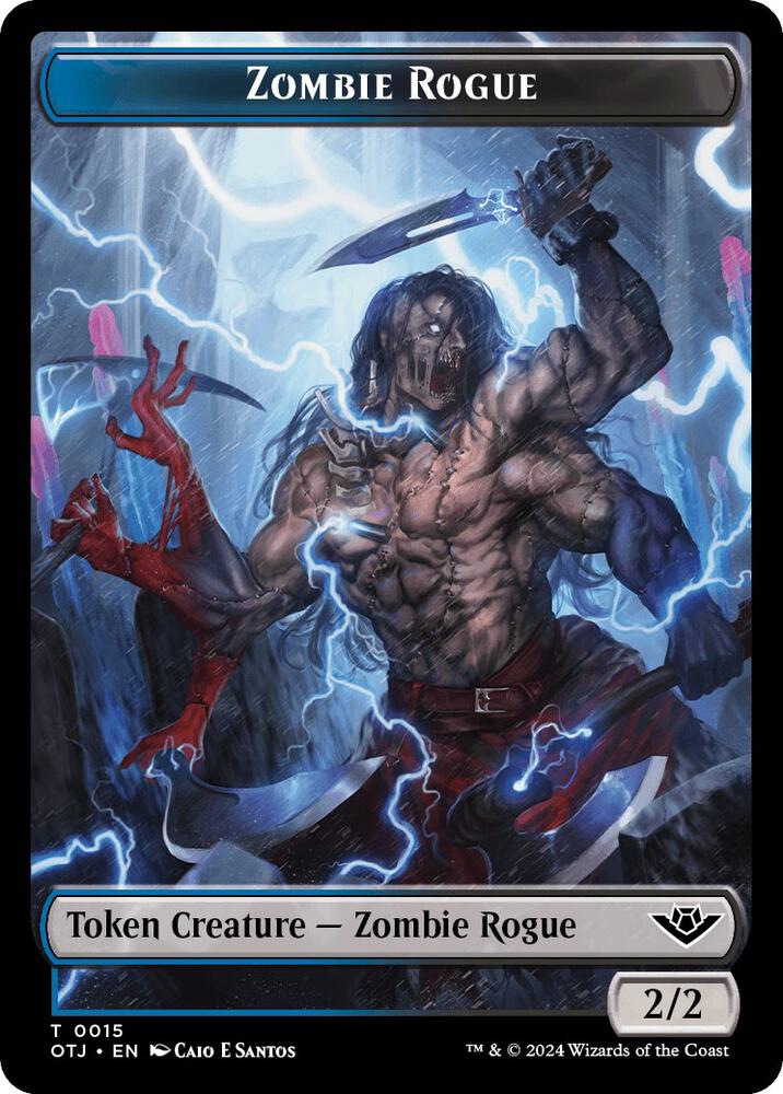 Zombie Rogue // Plot Double-Sided Token (15 // 20) (OTJ)
