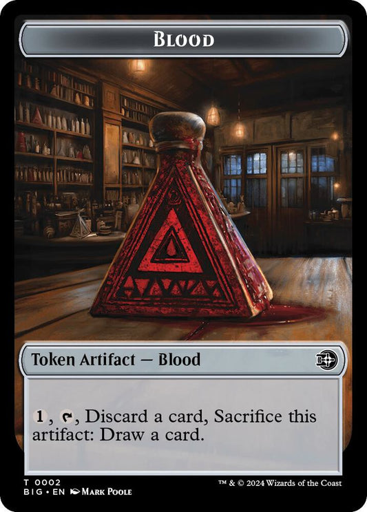 Image for Blood // Plot Double-Sided Token (2 // 20) (BIG) - Magic: The Gathering