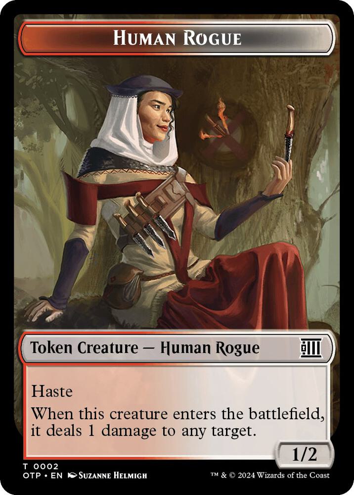 Human Rogue // Plot Double-Sided Token (2 // 20) (OTP)