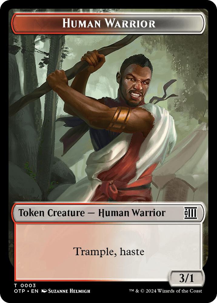 Human Warrior // Plot Double-Sided Token (3 // 20) (OTP)