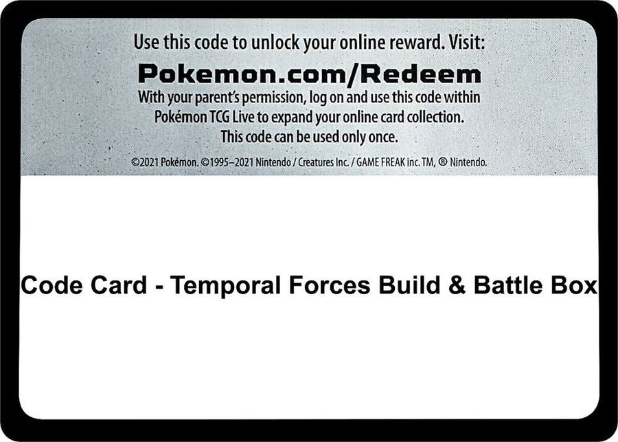 Code Card - Temporal Forces Build & Battle Box (TEF)