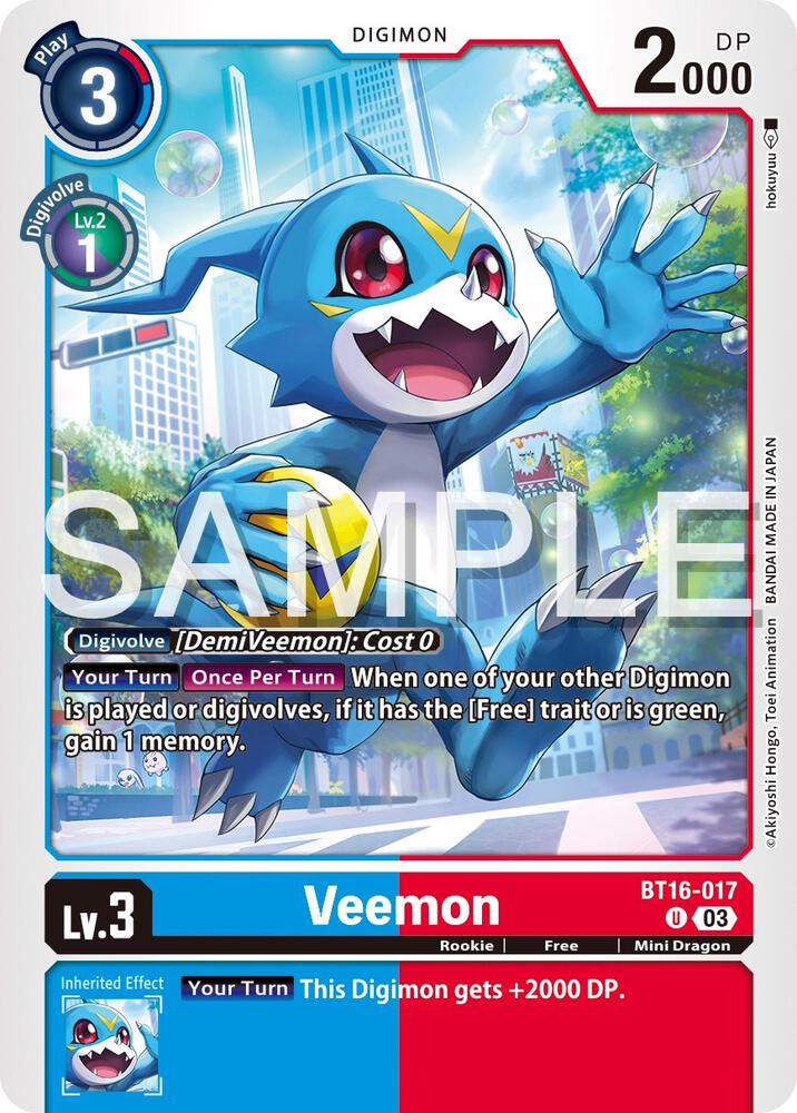 Veemon (BT16-017 U) (BT-16)