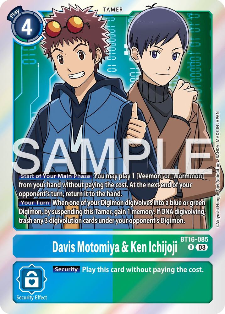 Davis Motomiya & Ken Ichijoji (BT16-085 R) (BT-16)