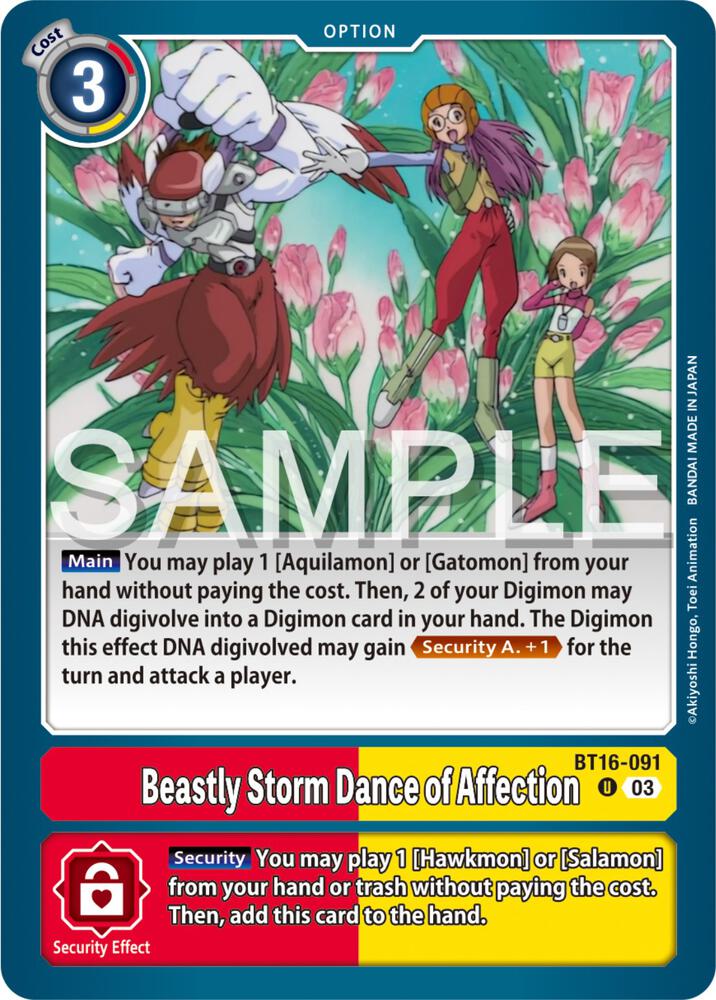 Beastly Storm Dance of Affection (BT16-091 U) (BT-16)
