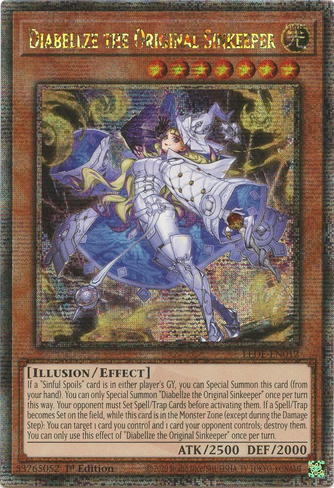 Diabellze the Original Sinkeeper (Quarter Century Secret Rare) (LEDE-EN012) (LEDE)