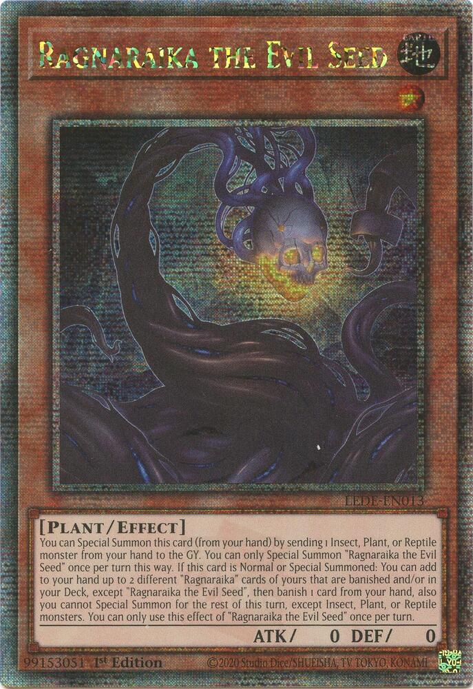 Ragnaraika the Evil Seed (Quarter Century Secret Rare) (LEDE-EN013) (LEDE)