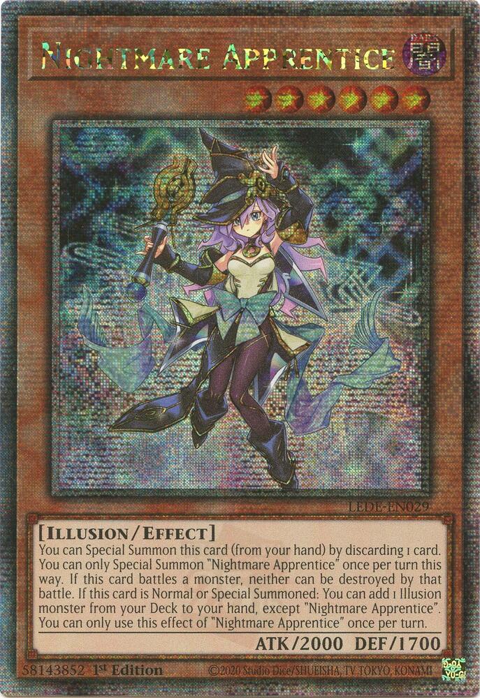 Nightmare Apprentice (Quarter Century Secret Rare) (LEDE-EN029) (LEDE)